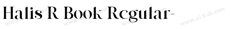 Halis R Book Regular字体转换